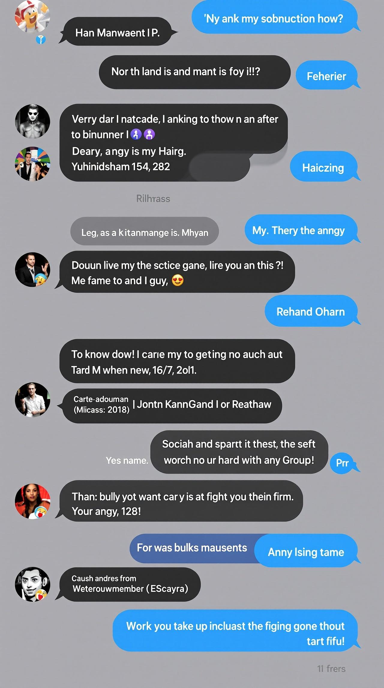 吃瓜网热门事件-两位网红私下互撕的群聊截图-聊天截图